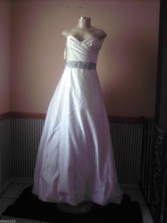 Alfred Angelo Wedding Gown Size 18W Style 830C Ivory Satin $999 00 