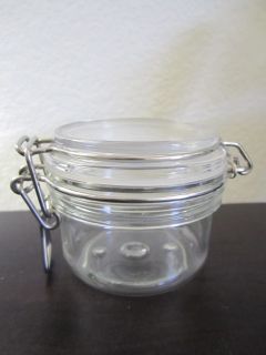 Plastic Bail Jars 4 oz Body Scrub Bath Salt Creams Storage