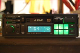 Vintage Alpine 7280 car stereo cassette tape DIN classic RARE old 