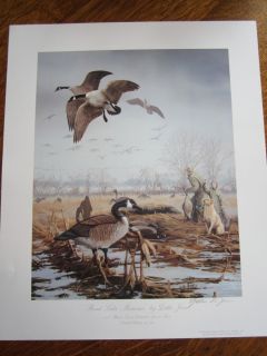 2005 Ducks Unlimited Illinois Sponsor print Limited Edition by Zettie 