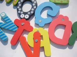 Nice Kids Wooden Toy Teaching Alphabet Fridge Magnetic Magnet Set 26 