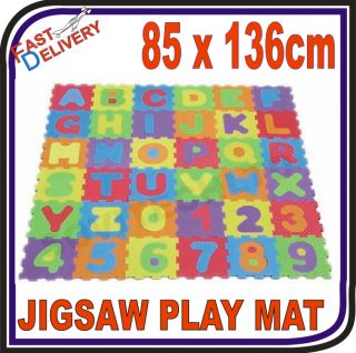 Kids Alphabet Numbers Letter Soft Foam Jigsaw Play Mat