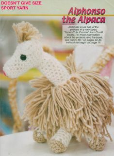 Alphonso The Alpaca Toy Crochet Pattern