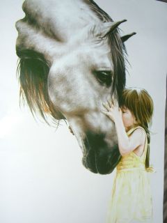 The Kiss Little Girl Her Horse T Shirt Sizes s XL