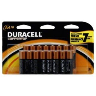 Brand New 16 AA Duracell Coppertop Alkaline Batteries Fresh 7 Years 