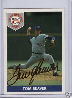1992 Front Row Tom Seaver Gold Autograph All Time Great