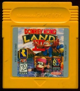 Donkey Kong Land III Nintendo Game Boy Video Game Cartridge Yellow USA 