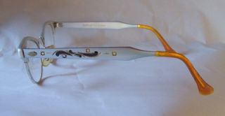 Vtg 1950s Cat Eye Glasses Frame Art Craft Aluminum Rhinestone 1 10 12K 