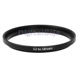 52 58mm Step Up Metal Adapter Ring 52mm Lens to 58mm Accessory