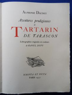   Tartarin de Tarascon 141 Original Lithographs Daudet 1937