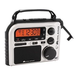 Midland ER102 Emergency Crank Radio with AM FM and Weather Alert