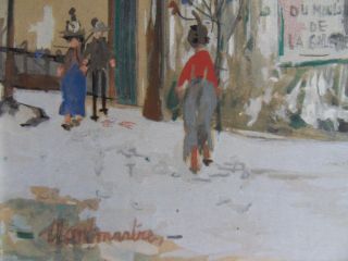 Maurice Utrillo Original Lithograph with Gouache Signed