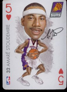 Amare Stoudemire Phoenix Suns NBA Playing Card 2004 Big Head 