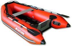 8ft 6in Slatted Aluminum Floor Saturn Inflatable boat SS260 Red