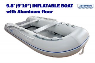   910 INFLATABLE FISHING BOAT DINGHY SCUBA RAFT TENDER w Aluminum floor