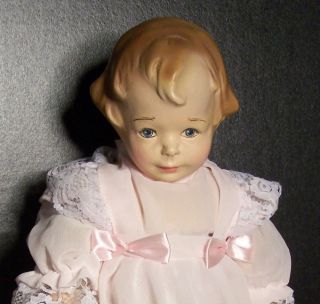 RARE AMBERG MIBS COMPOSITION CLOTH ANTIQUE DOLL BEST COMPO OLD NO 