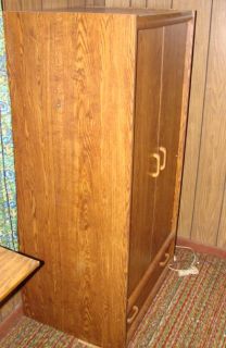 Door Wood Portable Closet Wardrobe Armoire Cabinet Coat Rack 