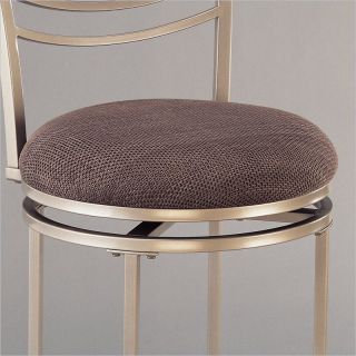 Hillsdale Amherst 24 Swivel Metal Counter Champagne Bar stool