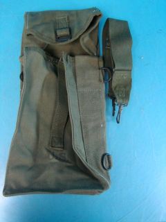 Lot 3 Ammunition Carrying Bags WWII Shoulder Green Canvas Tweedie 1944 