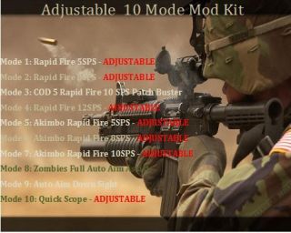Xbox 360 Controller 10 Mode Mod Kit Great for Cod 5 and Black Ops 2 