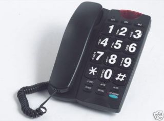 Help Corded Phone Amplified Hearing Impaired Black