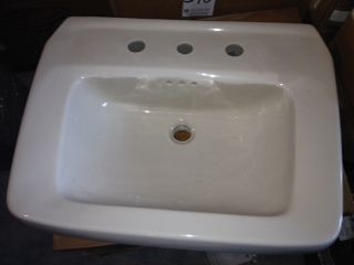 American Standard Lexington Sink w 8 Center for Pedestal in White or 