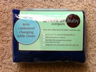 NEW American Baby Company Terry Contoured Changing Table Cover, Royal 