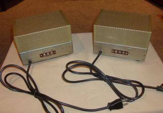 Vintage Pair Realistic Carnival Tube Amps Nice Condition New Caps Make 