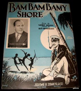 BAM BAM BAMY SHORE 1925 ART & MUSIC EDDIE CHESTER