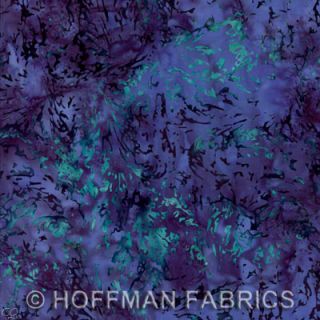 FQ McKenna Ryan Mariposa Grove Batik Iris Purple Fat Quarter Hoffman 