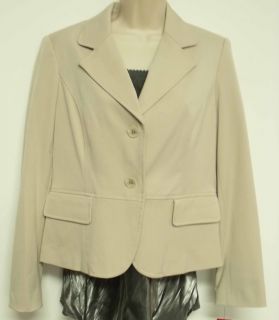Rafaella New Womens Tan Blazer Jacket Sz 10 Retail $86 Caj