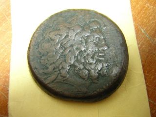   Ptolemy IV Greek Egyptian King Coin Zeus Ammon Eagle 210 BC WOW
