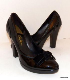 Sold out COLE HAAN Nike Air ANABEL Patent Platform Pumps, Velvet Bows 