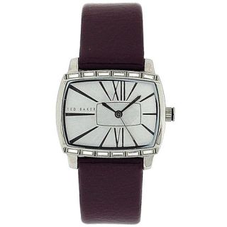 Ted Baker Ladies Analogue Plum Patent Leather Strap Casual Dress Watch 