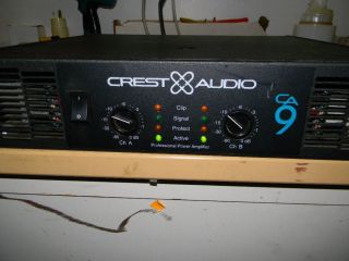 Crest Audio CA9 Amplifier 8 Ohm Stereo Power 600 Watts