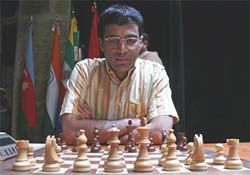 world champion grandmaster vishwanathan anand at the 2008 morelia 