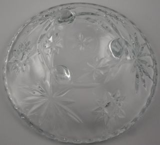 Anchor Hocking EAPC 3 Footed Glass Bowl Star of David Early American 