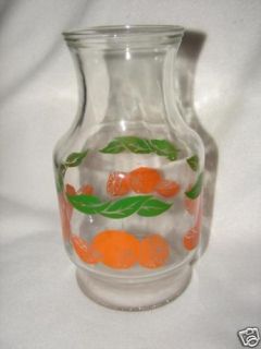 Vintage Anchor Hocking Glass Orange Juice Jar