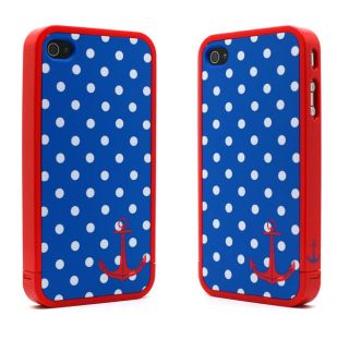New Wave Point Sailor Anchor Hard Back Cover Skin Case for iPhone 4 4G 