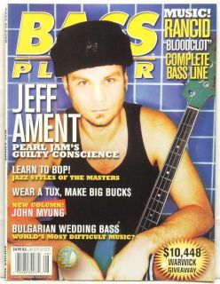 Bass Player Magazine Jeff Ament Pearl Jam Rancid John Myung Victor 
