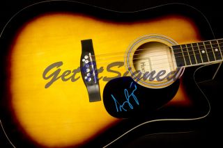 Amy Grant Autographed Acoustic Guitar Hand Signed Autograph
