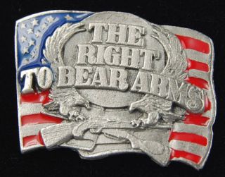 The Right to Bear Arms American Flag Lapel Pin