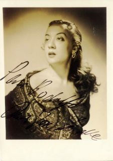 ANA Lassalle Argentine Actress Original Signat 1954