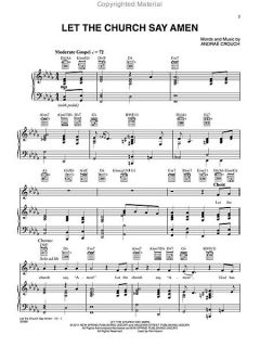 LET THE CHURCH SAY AMEN   PIANO VOCAL GUITAR (P/V/G) SHEET MUSIC