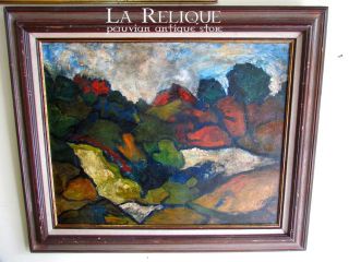 Oil on Canvas Painting Fauvist Andre Derain French