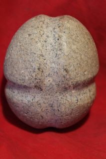 INDIAN NATIVE AMERICAN STONE TOOL GROOVE HAMMER MAUL AXE ARTIFACT 