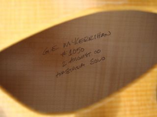 2000 Mckerrihan Anastasia Solo Jazz Guitar