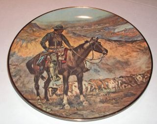 Collector PLATE Charles M. Russell THE CATTLEMAN  1909 Ridgewood Fine 