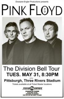 Pink Floyd David Gilmore The Division Bell 1994 Tour RARE Concert 