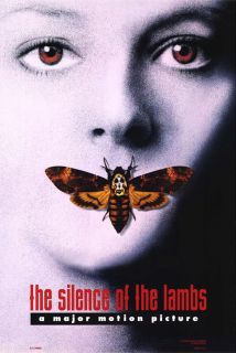 THE SILENCE OF THE LAMBS MOVIE POSTER 2 Sided 1 Sheet ORIGINAL Advance 